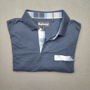 Barbour Navy Blue Polo Shirt
